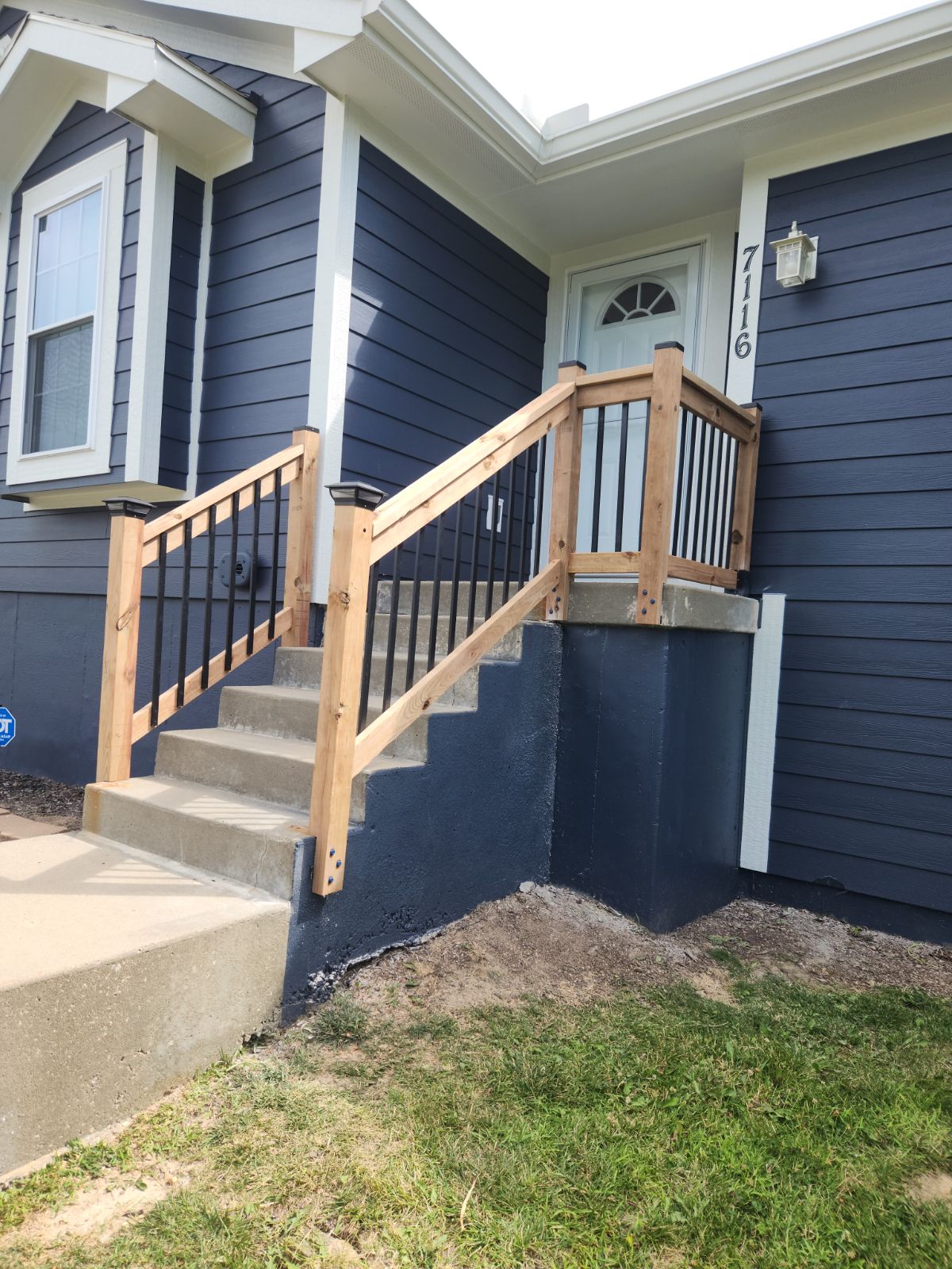 Crafting and fitting railings, a testament to skillful adaptability in handyman services.