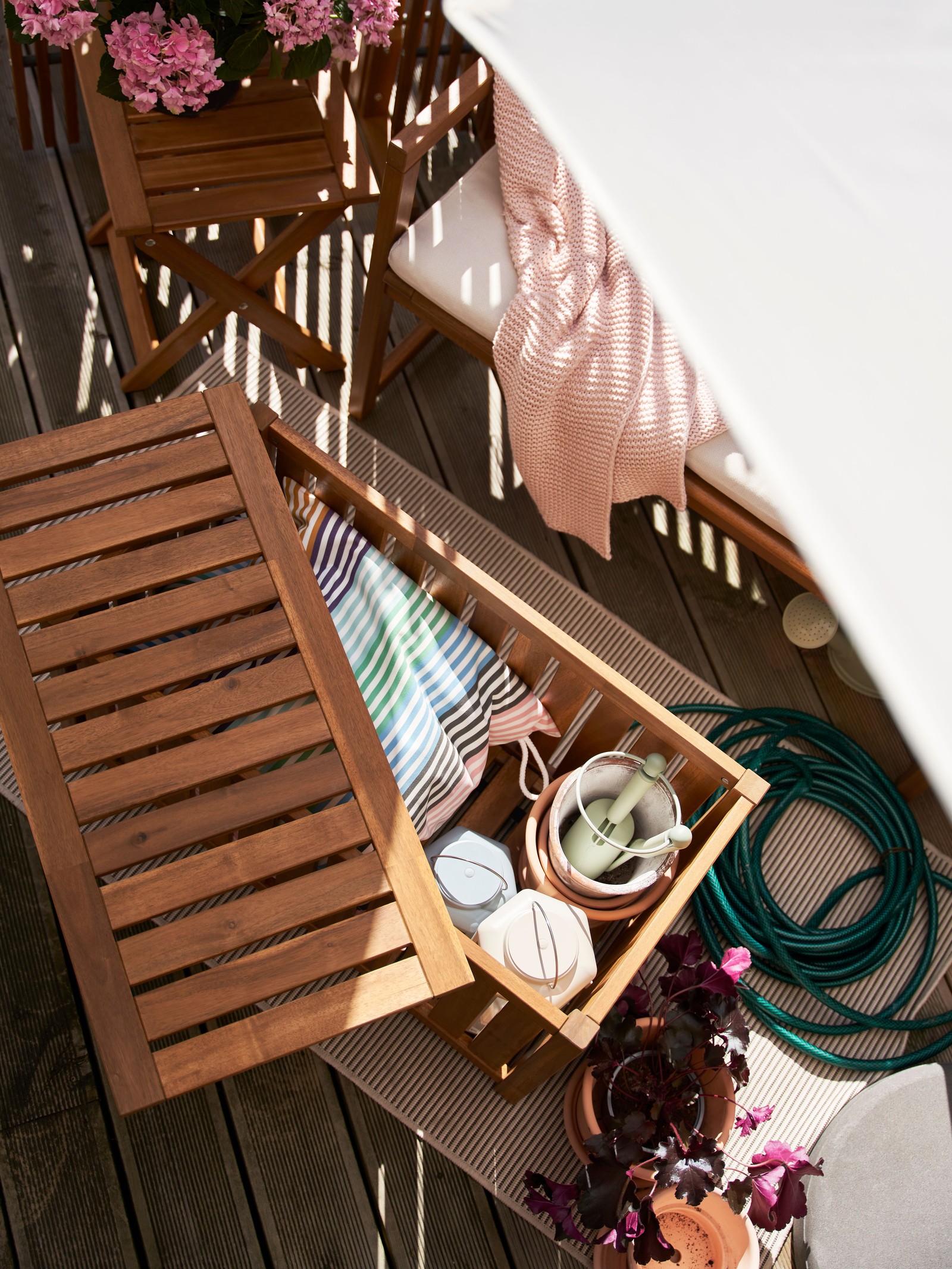Use attractive storage boxes to organize everyday tools and maintain a clutter-free environment.