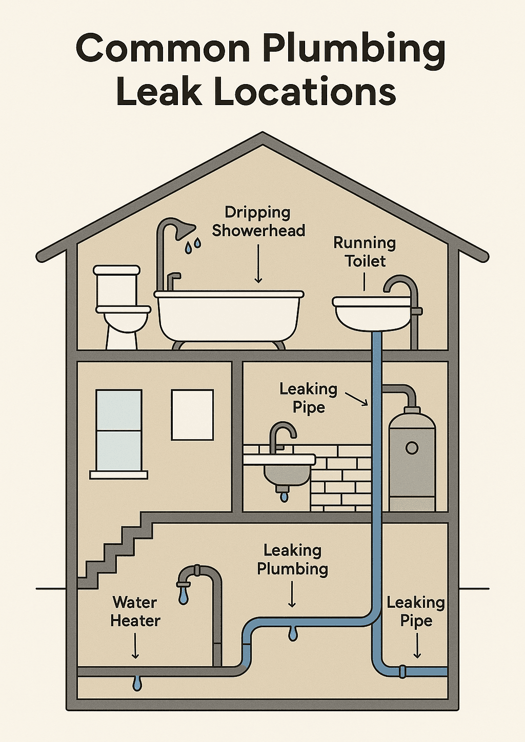 Jammed garbage disposal, a frequent cause of drain blockages in homes.