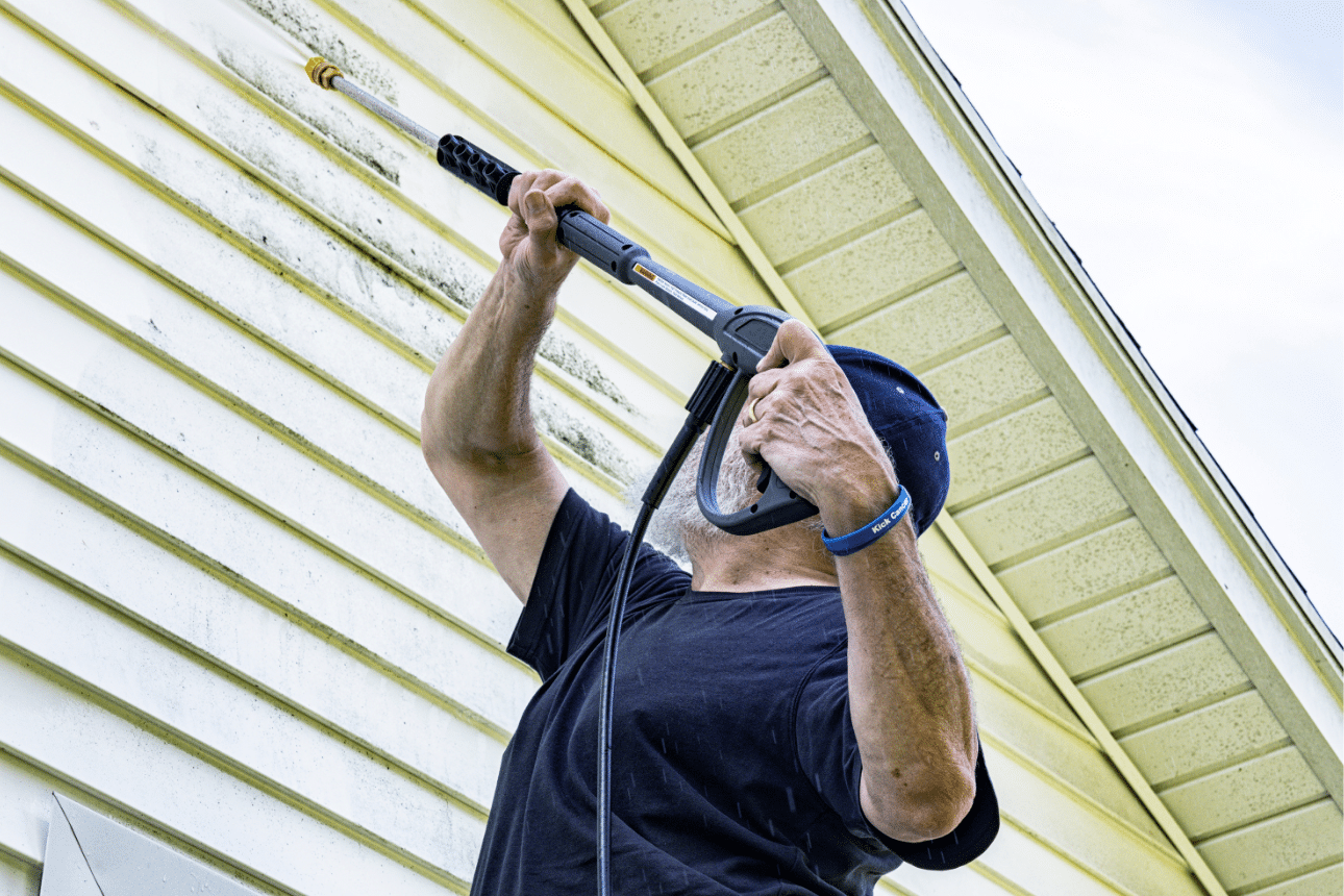 Regular power washing helps maintain your home's exterior cleanliness.