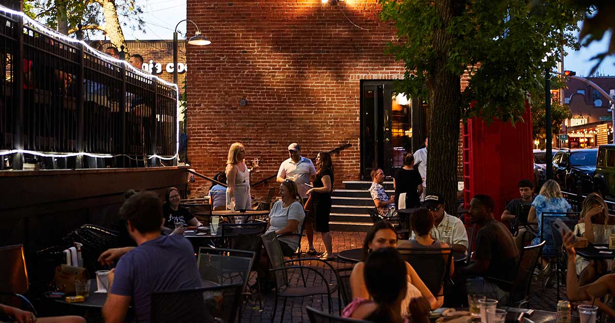 Visitors enjoying the vibrant atmosphere at Westport.