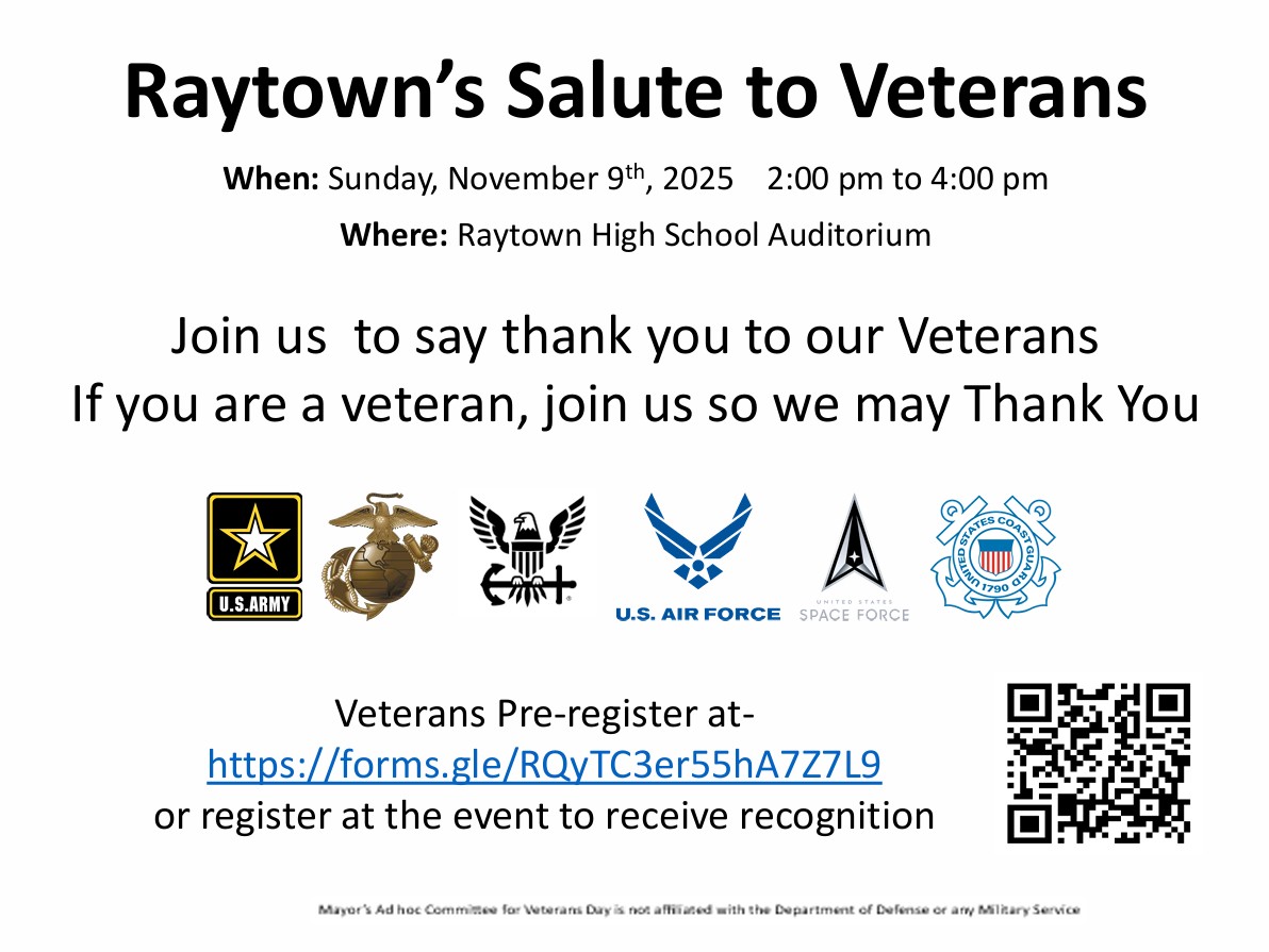 Raytown’s Salute to Veterans parade and ceremony — a local community event schools can attend or support.